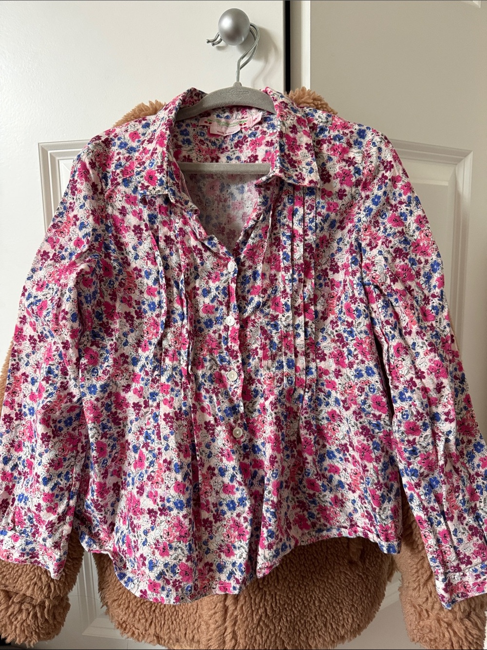 Bonpoint Floral Button-Front Blouse - Pink Multi